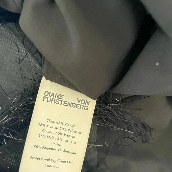 Diane Von Furstenburg Nadi metallic fringe midi dress - Picture 10 of 14